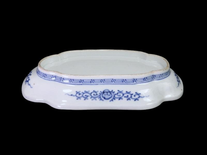 大聖寺伊万里　金襴手　紅葉の図　隅切長皿　 N1071AS-DCl