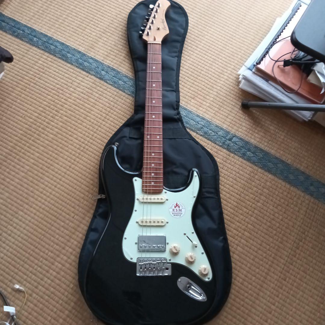 エレキギター ブラック　バッカス　RSM