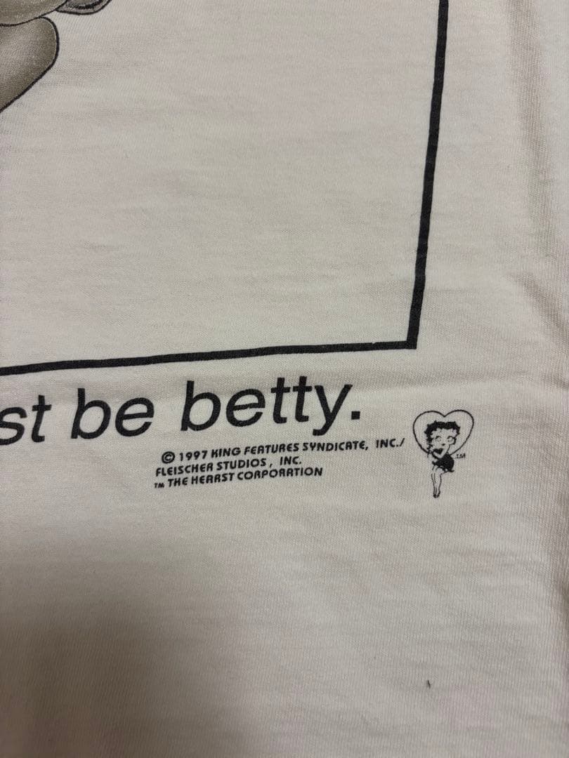 【ヴィンテージ 1997年製】Betty Boop (ベティ・ブープ) Tシャツ