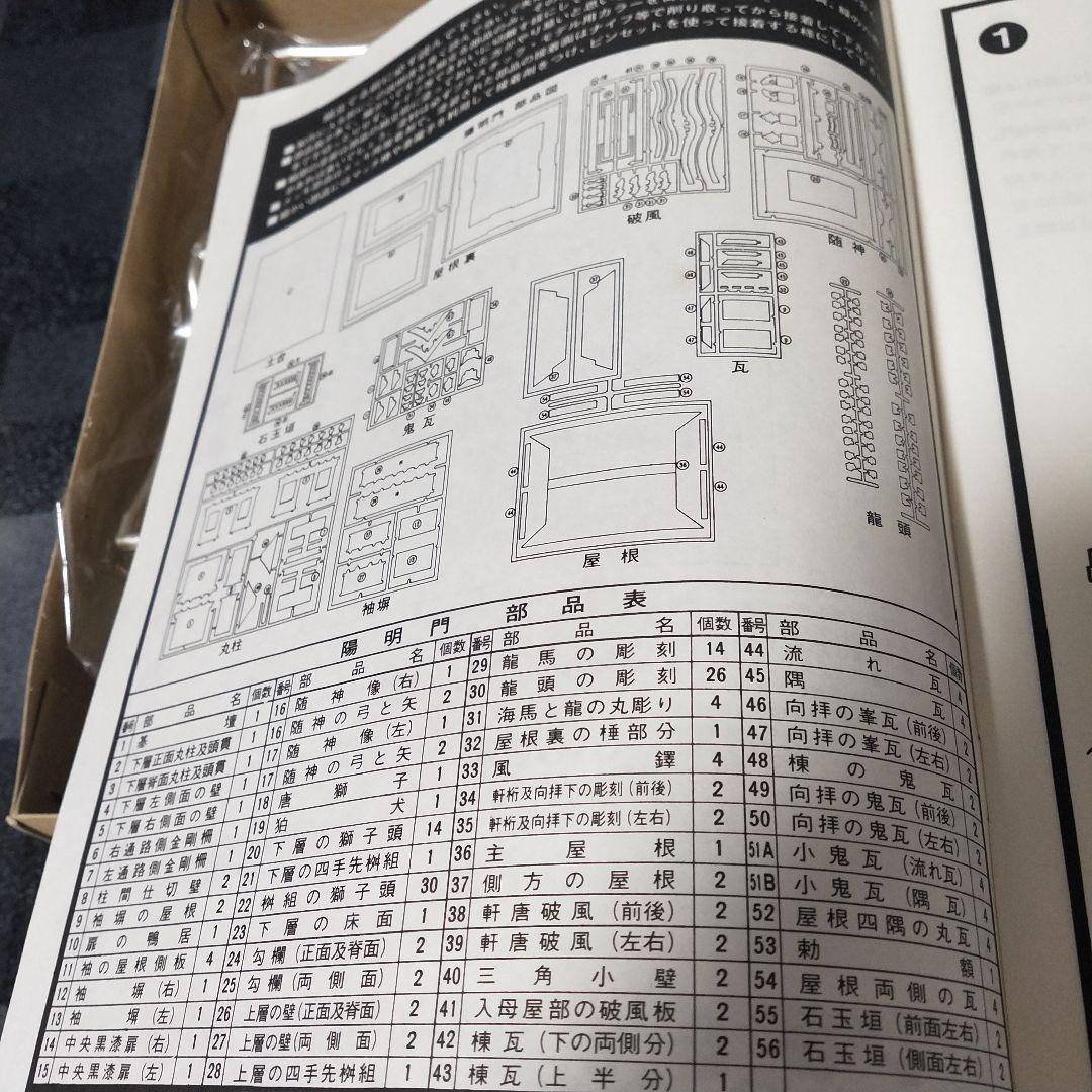 ★未使用品★ フジミ 1/80 国宝 日光　東照宮　陽明門　プラモデル