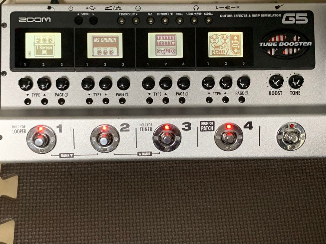 ZOOM G5 マルチエフェクター 本体、取扱説明書のみ