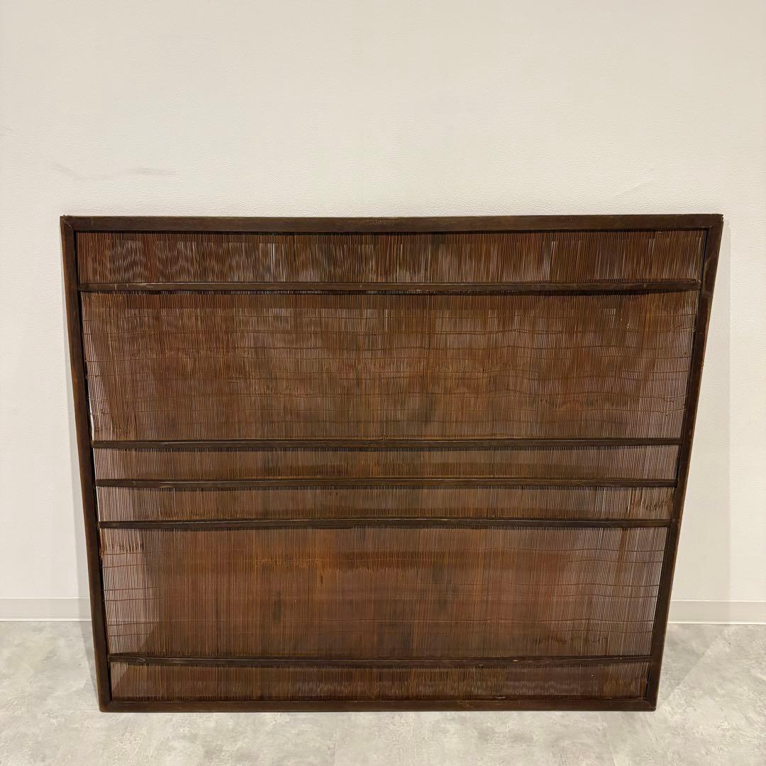 古い建具 窓 1枚 簾戸 すど 葦戸よしど 夏障子 御簾戸　1/2