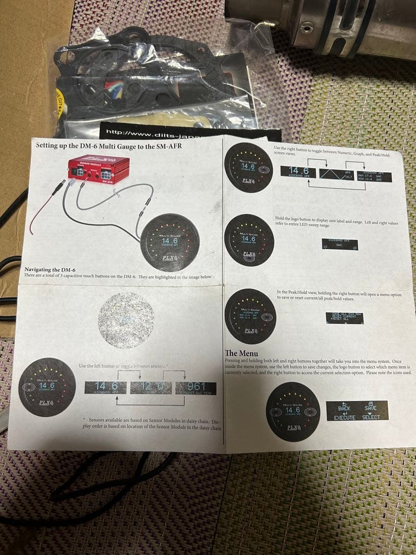 沖縄からアドレスＶ１２５Ｓ外しＰＬＸ空燃比計汎用