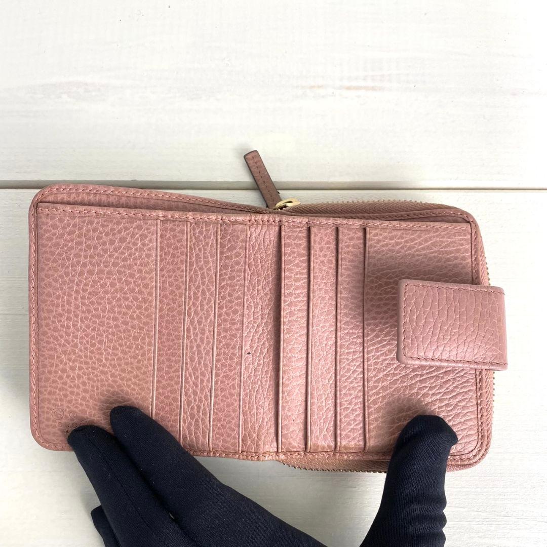 【極美品✨️】グッチ キャンバス 二つ折り財布