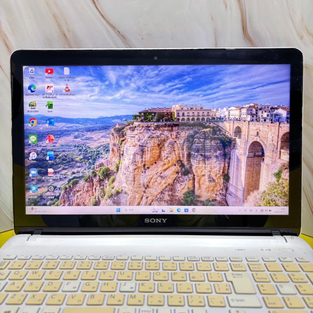 早い者勝♪VAIO✨爆速i7✨新品SSD windows11ノートPC オフィス