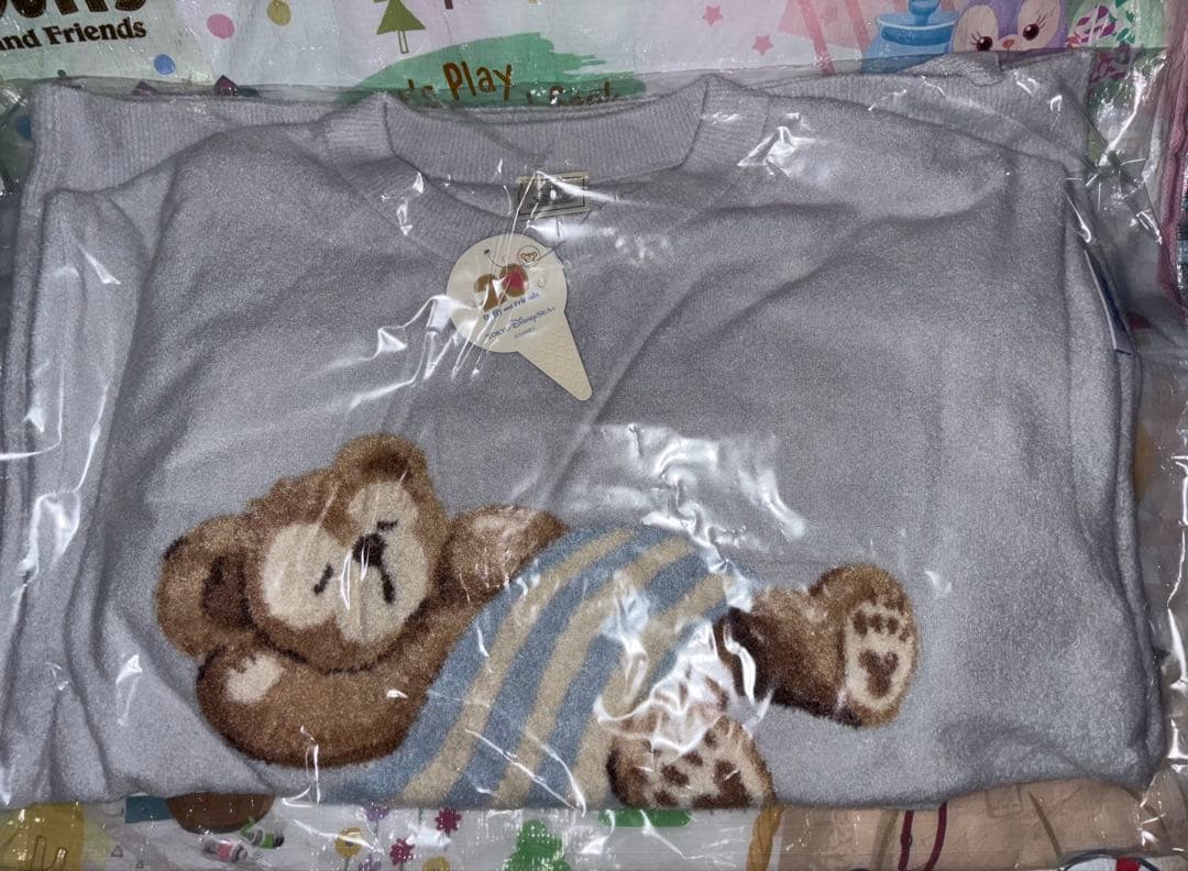 【ルームウェア】 ディズニー ジェラートピケ ダッフィー 20周年 半袖 ブルー