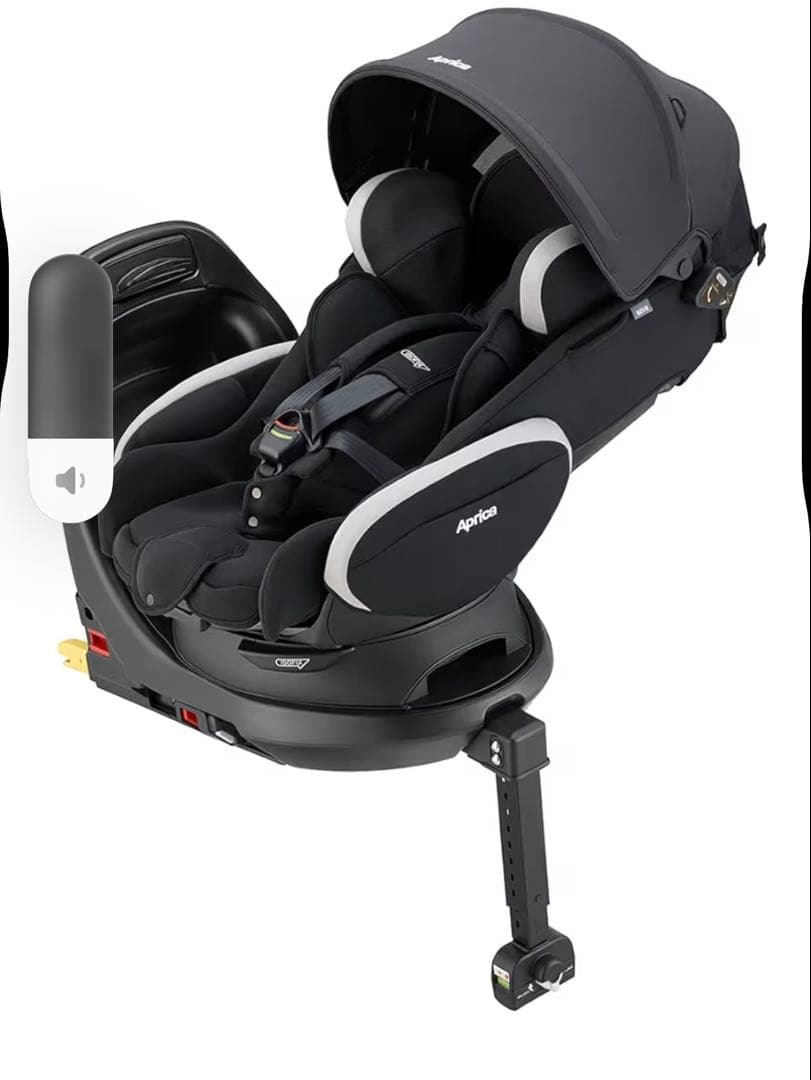 ApricaISOFIXチャイルドシートフラディアプラスシルバーブラック