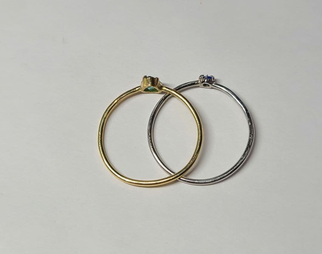 もちこ★バターリャパライバトルマリン&アウイナイト★ リングオーダー