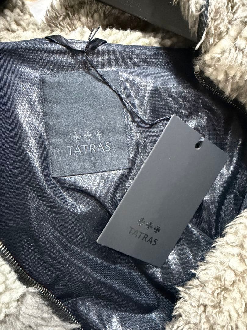 新品　タトラス　ボアジャケット　バンダナ柄　グレー　ブランドアウター　メンズ