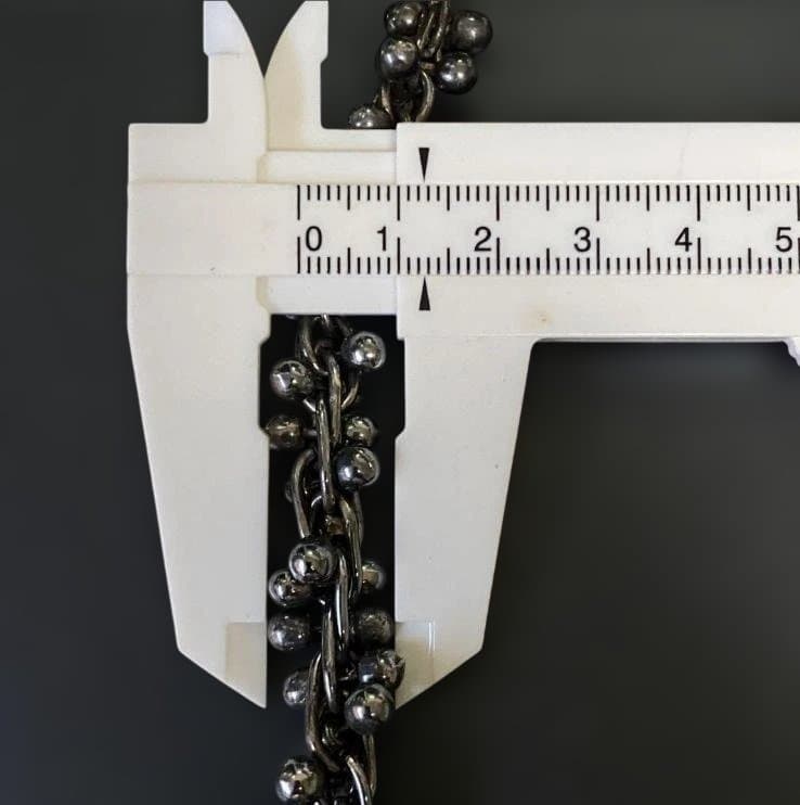 Vintage メキシコ シルバー パール DNA リンク ブレスレット