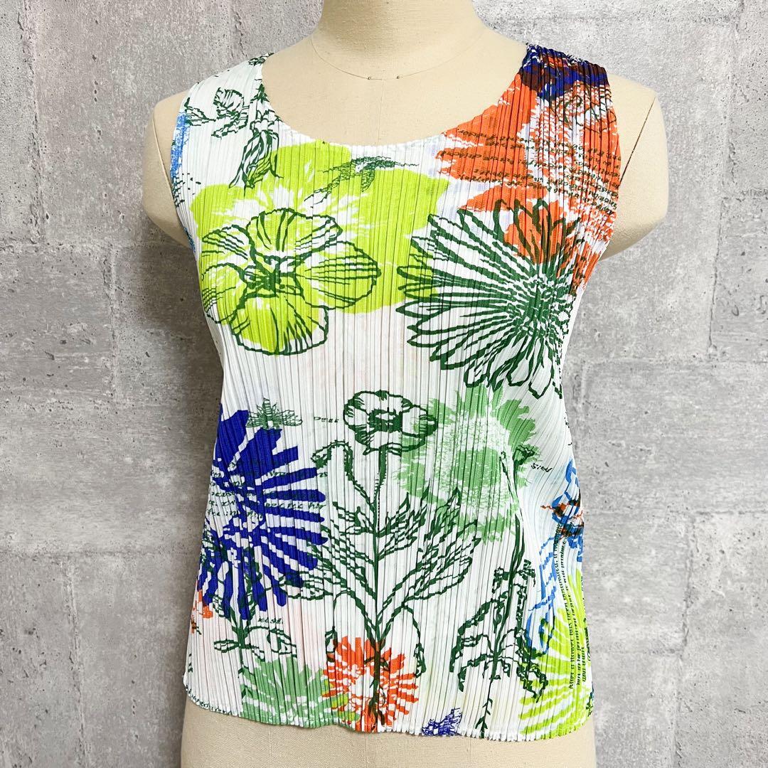 専用美品PLEATS PLEASE ISSEY MIYAKE 花柄 タンクトップ