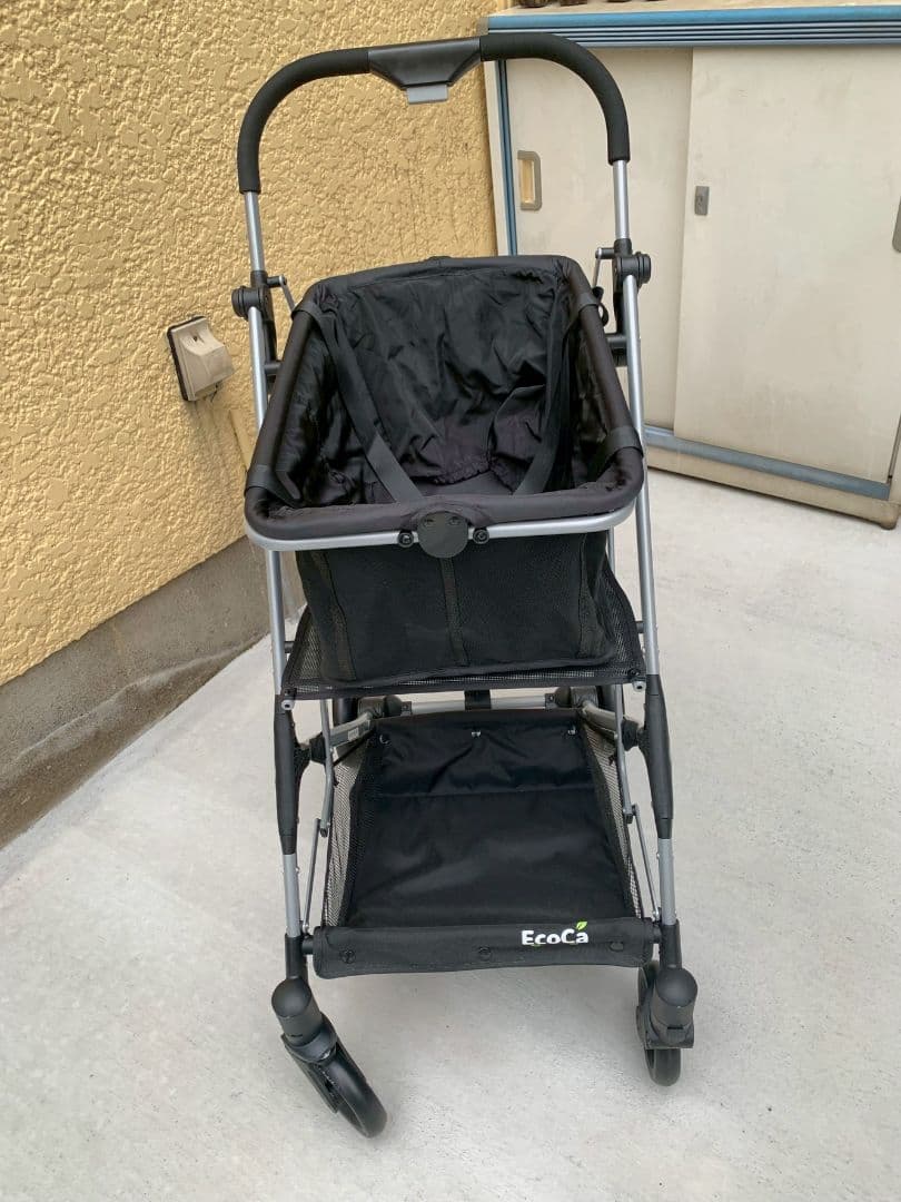 折りたたみショッピングカート ブラック