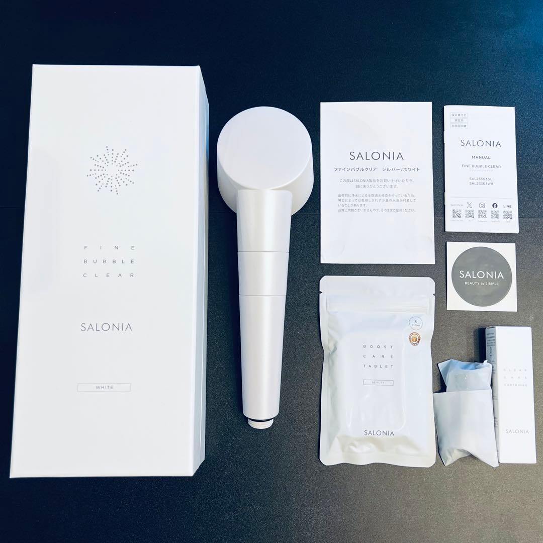 【まな】サロニア　シャワーヘッド　ファインバブルクリア