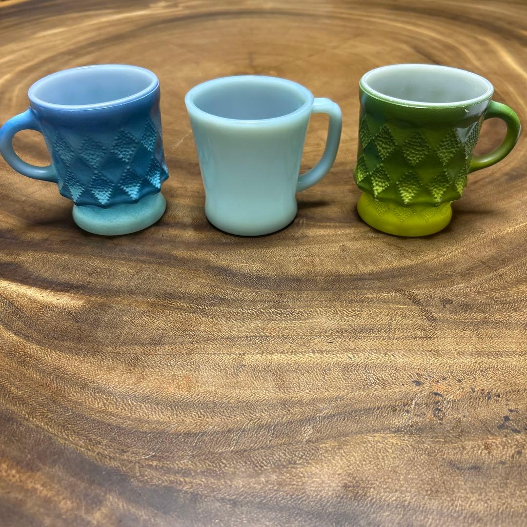 Fire King ファイヤーキング　ターコイズ　Dハンドル　キンバリー