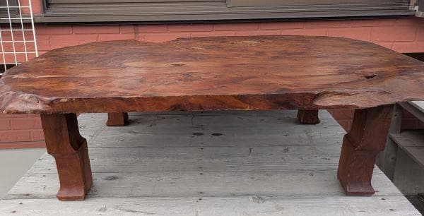 Y【ビンテージ】屋久杉？ テーブル 座卓 天然木 一枚板 ちゃぶ台 インテリア