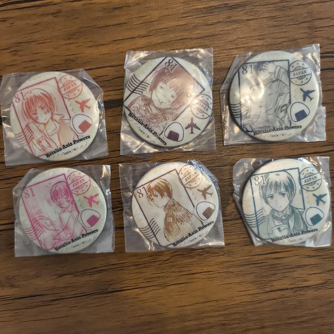 ヘタリア　チェンジング缶バッジ　日本だらけ　コンプセット