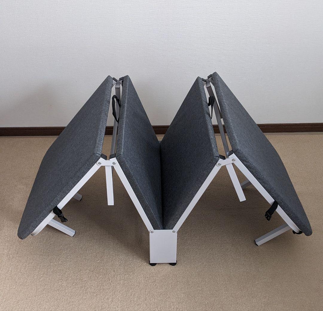 折りたたみ式簡易ベッド 超コンパクト 耐荷重200㌔ 送料無料