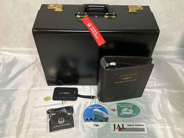 JAL 日本航空 フライトバッグ ネームタグ シール パイロット 一式