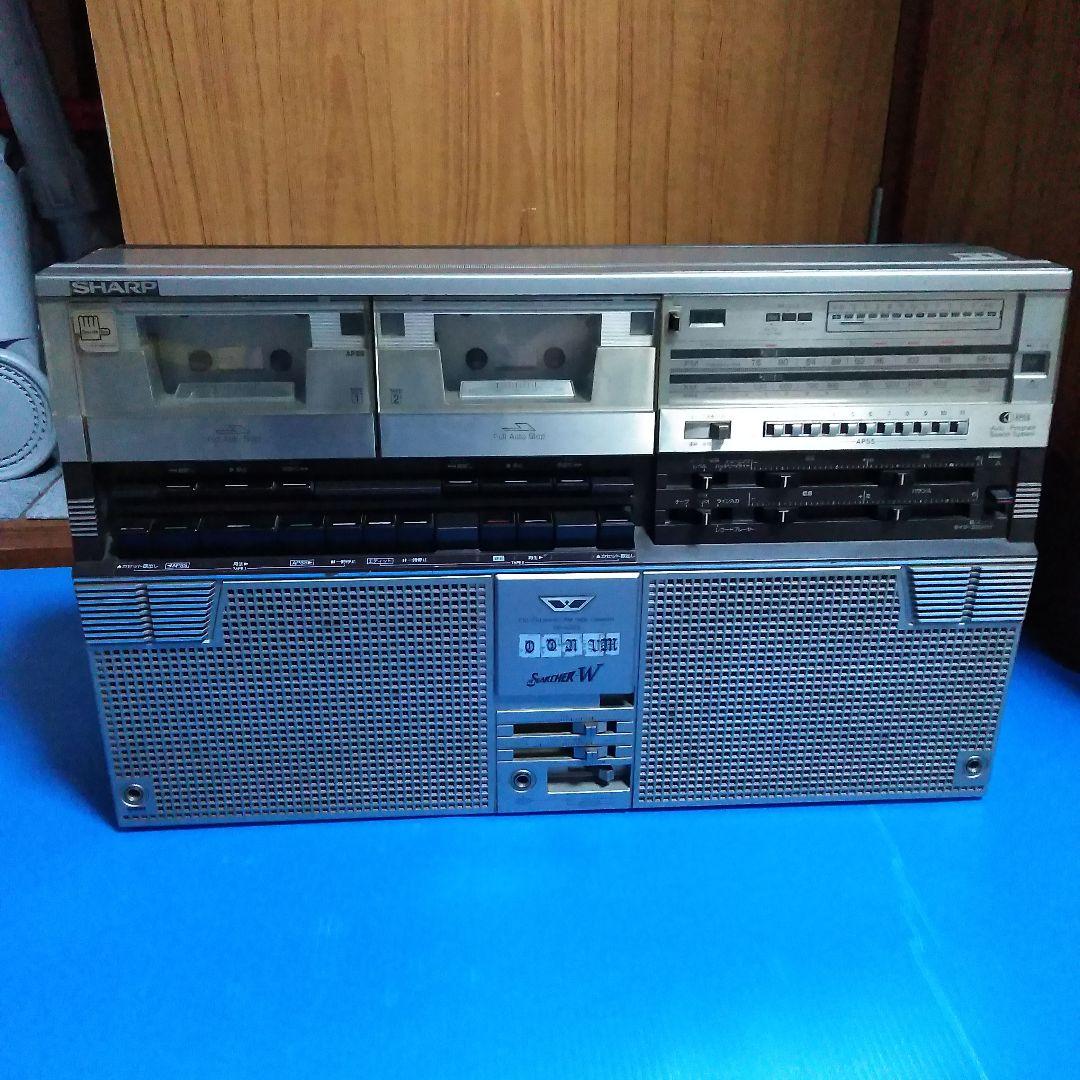 【当時物レア】SHARPラジカセ 　ザ・サーチャーW GF-808