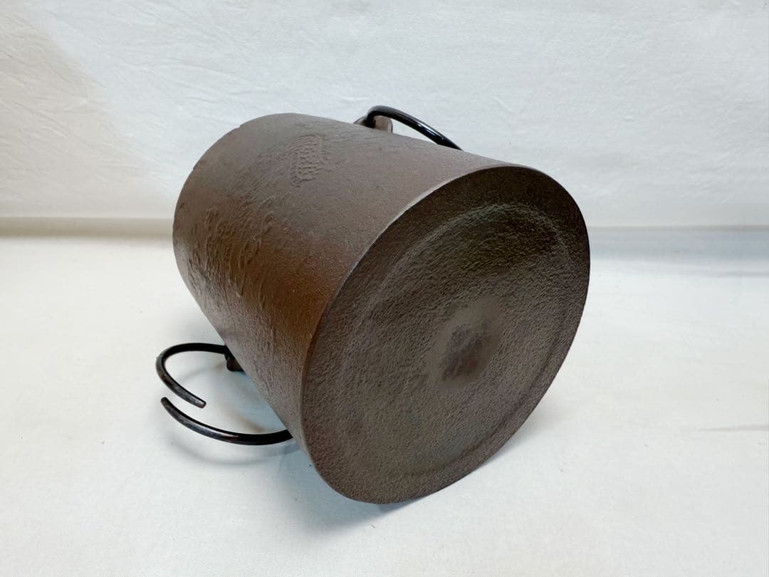 茶道具 志野 紅鉢 野々田商店製 電熱器 高橋 敬典 造 雲龍釜 2点セット元箱