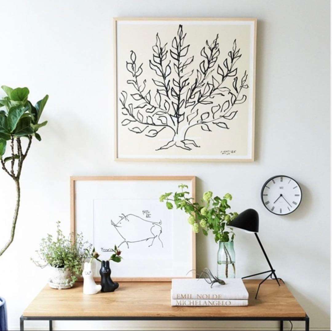 アンリ・マティス 「低木」ナチュラルフレーム　ポスター　IDEE イデー