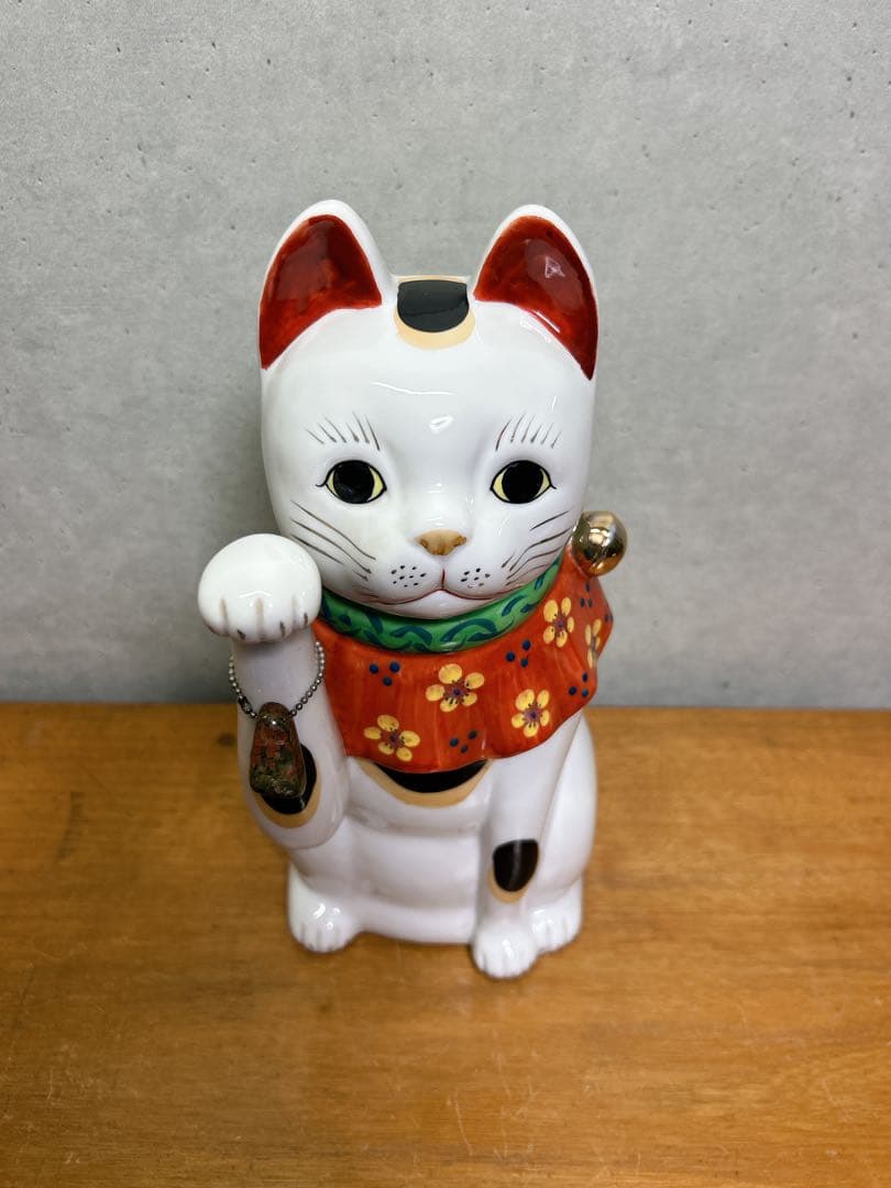 アンティーク　まねき猫　招き猫　磁器独特　素敵な招き猫　伊万里　焼物コレクション