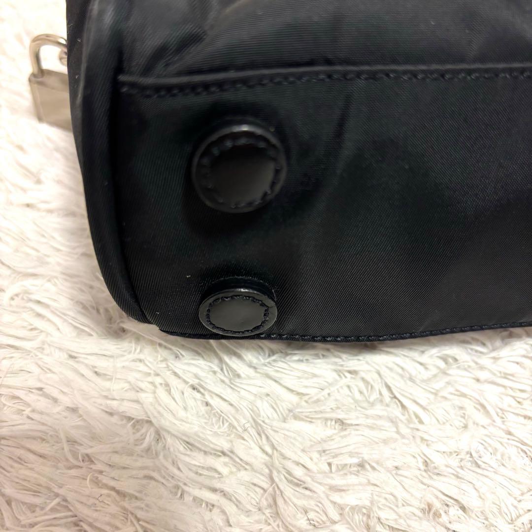 PRADA プラダ　ナイロン ハンドバッグ 三角ロゴ　ブラック　美品