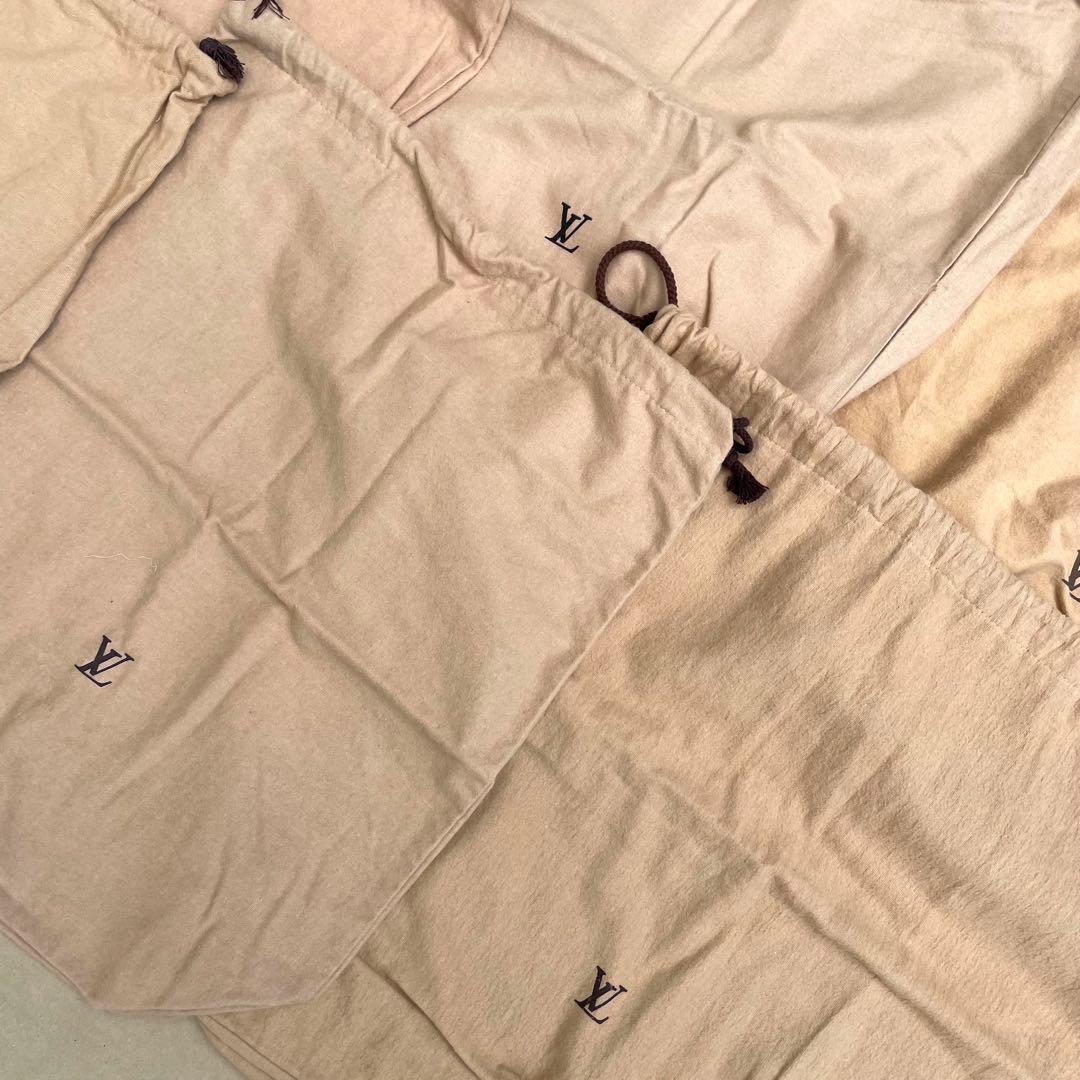 LOUIS VUITTON ルイヴィトン 保存袋 巾着 ロゴ ブラウン 50枚