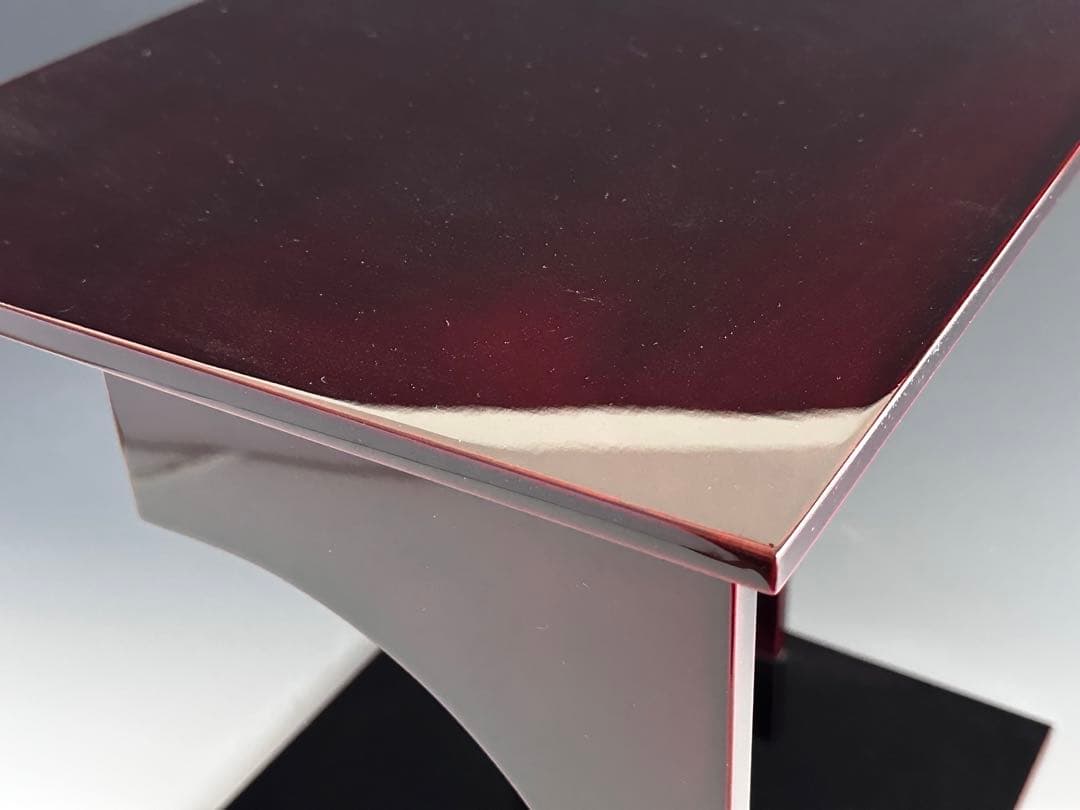 茶道具　輪島塗　淡々斎好写　溜塗　円意棚　若島丈史　共箱　漆芸　漆器　茶会　棚物