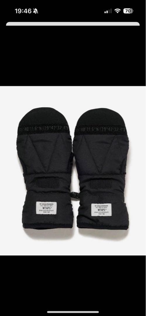 WTAPS ブラック ミトン ZKMVOT-ACDA 03