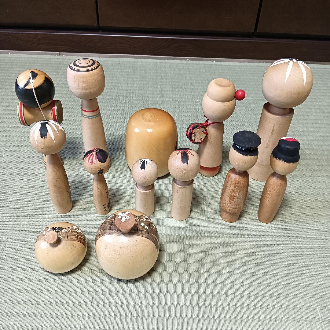 こけし　だるま　まとめ売り　けん玉　武士　あやめ　伝統文化　京都　雪ん子　民藝