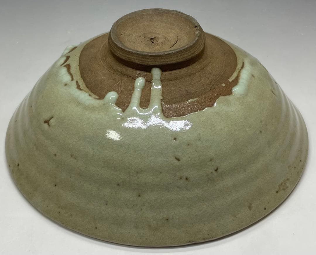 李朝　平鉢　高麗茶碗　鶏龍山　合箱(四方桟) 　d9443