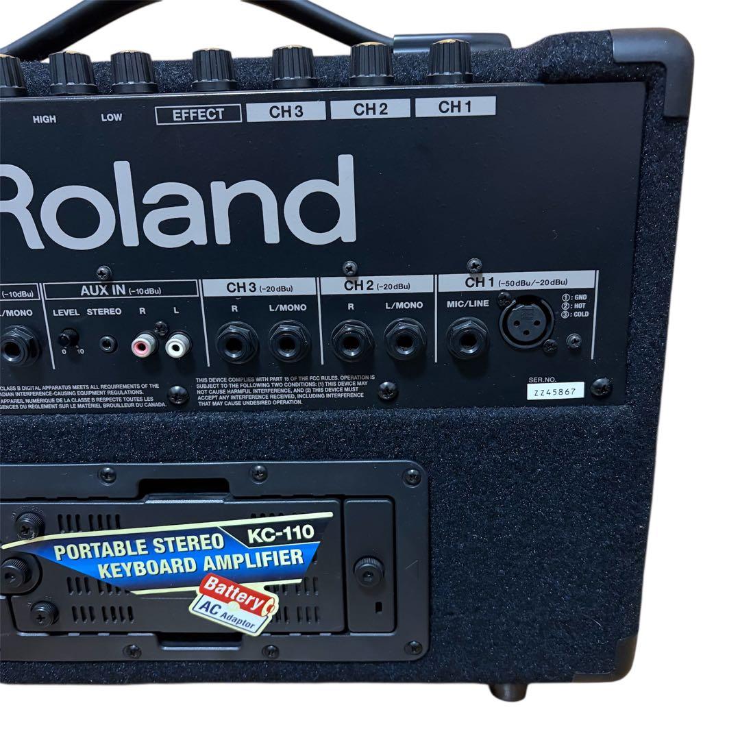 【良品】Roland KC-110 キーボード用アンプ ACアダプター付き