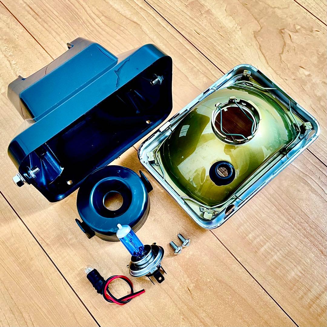 シビエ CIBIE 角型 ヘッドライト CBR400F 当時物 角目 マーシャル