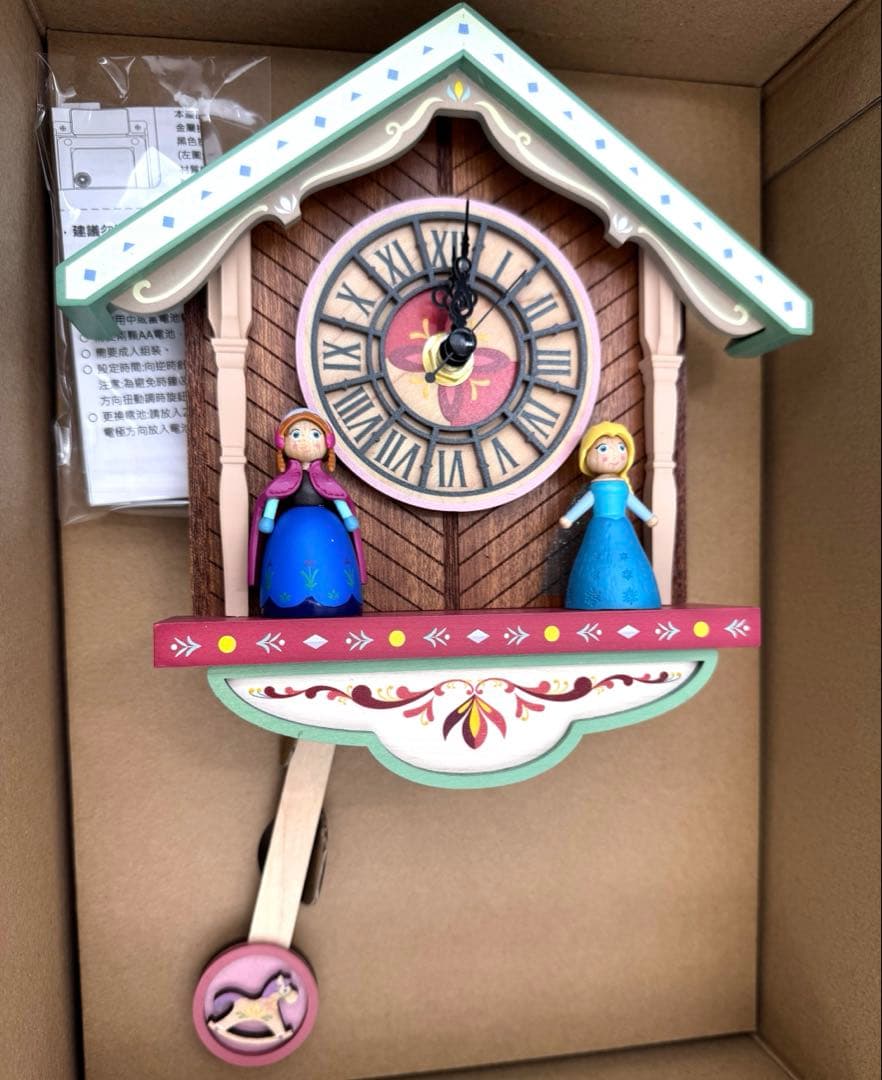 振り子時計　香港ディズニーランド 限定　アナと雪の女王 FROZEN フローズン