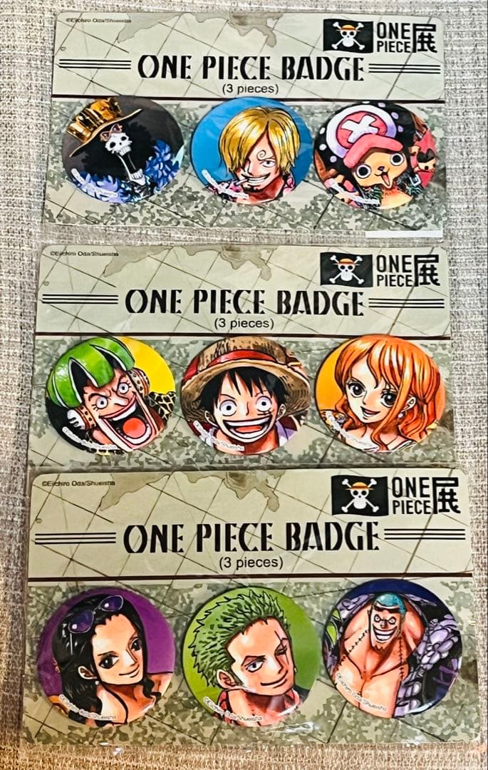ワンピース展 台湾 限定 缶バッジセット ONE PIECE 尾田栄一郎 レア