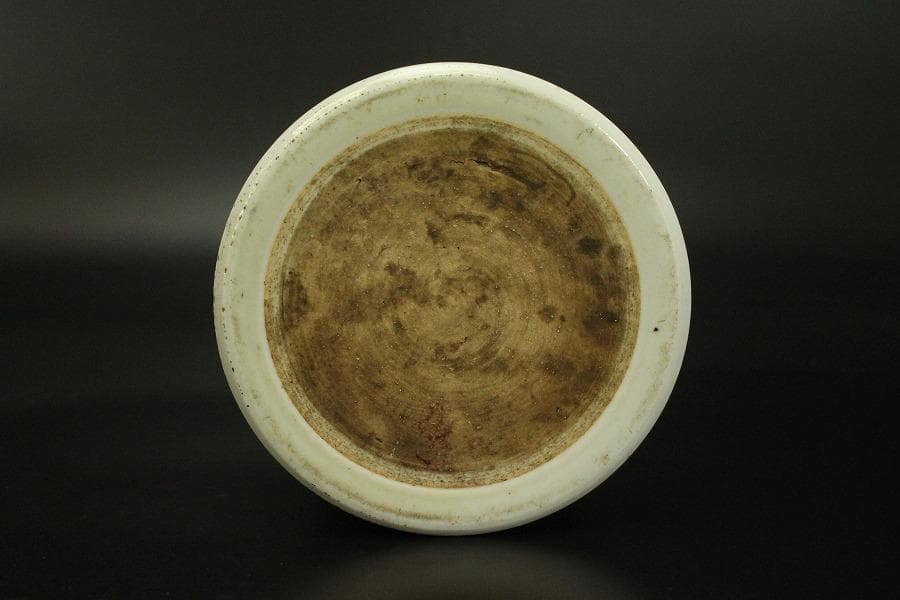 中国美術 粉彩 色絵 人物蝙蝠紋 筆筒 文房四宝 高12.5cm(KY01)