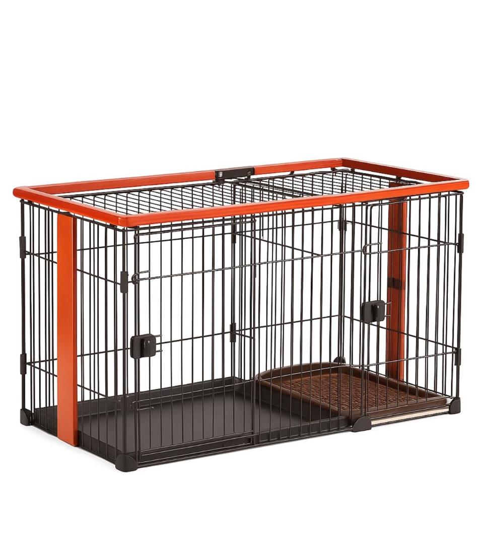 新品未使用 ペットサークル ケージ トイレ付き ウッド