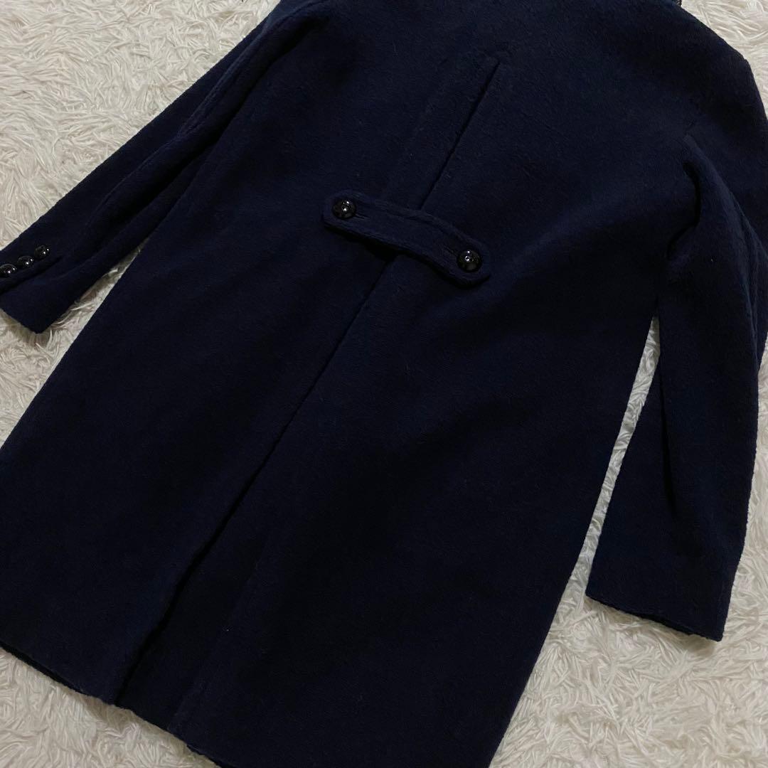 【美品】ブルーレーベルクレストブリッジ　チェスターコート　ネイビー　Mサイズ