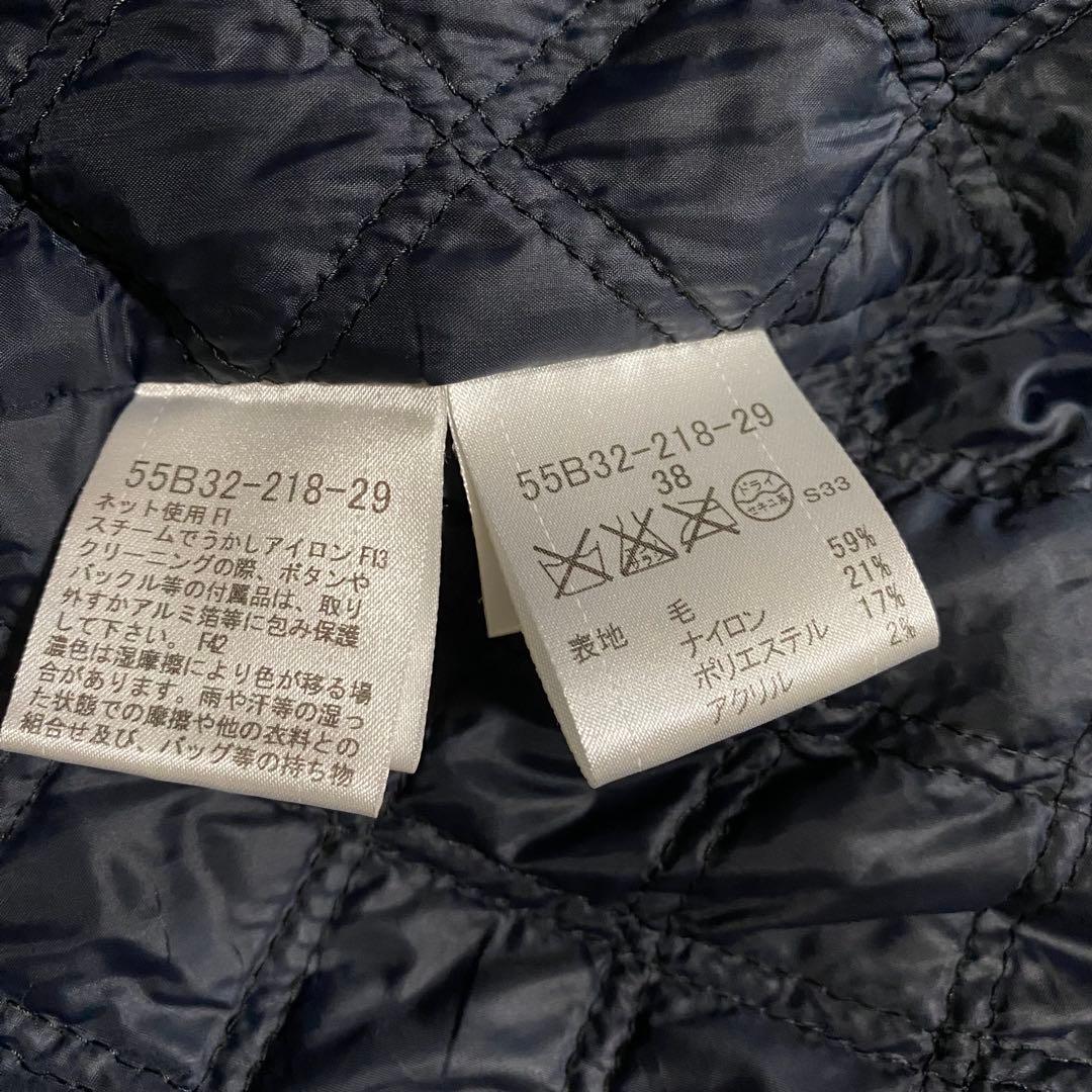 【美品】ブルーレーベルクレストブリッジ　チェスターコート　ネイビー　Mサイズ