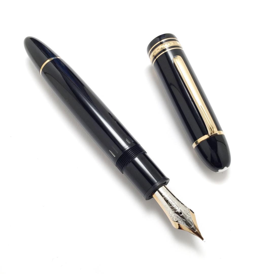 きれい 80年代 モンブラン 万年筆 149 14K 中白 エボナイト