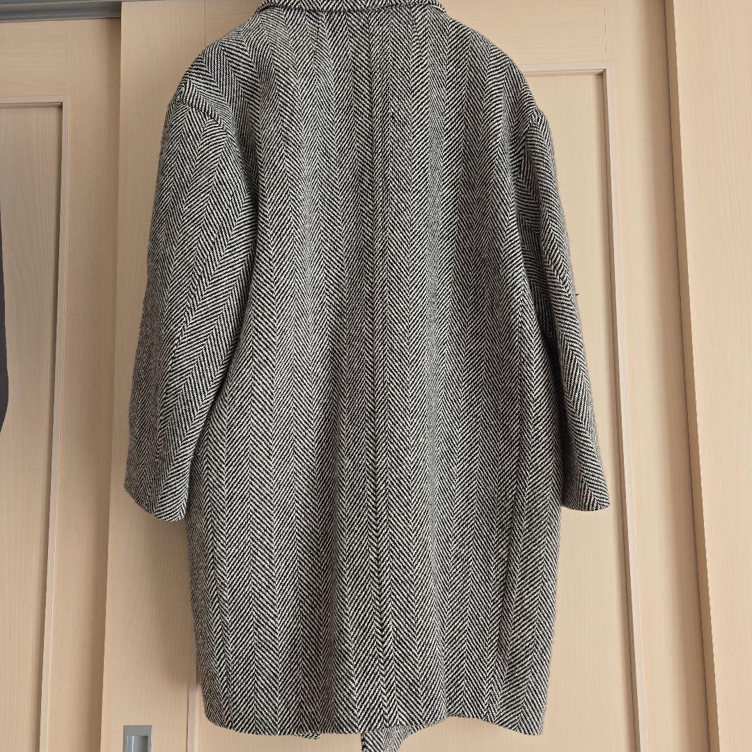ミラオーウェン ヘリンボーン ダブルブレストコート