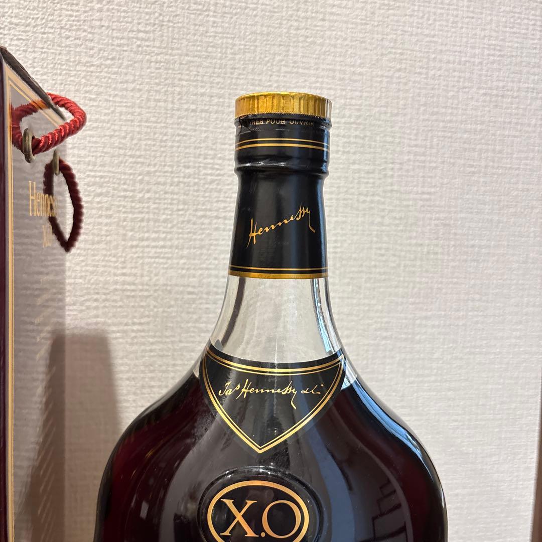 ヘネシー XO 金キャップ ボトル 3000ml 40％ 箱付コニャック 未開封