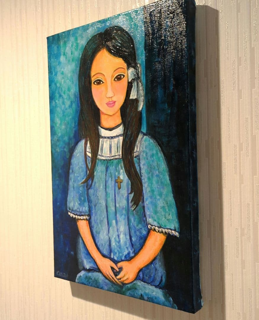 キャンバス油絵　専用　アリス　オマージュ　モディリアーニ