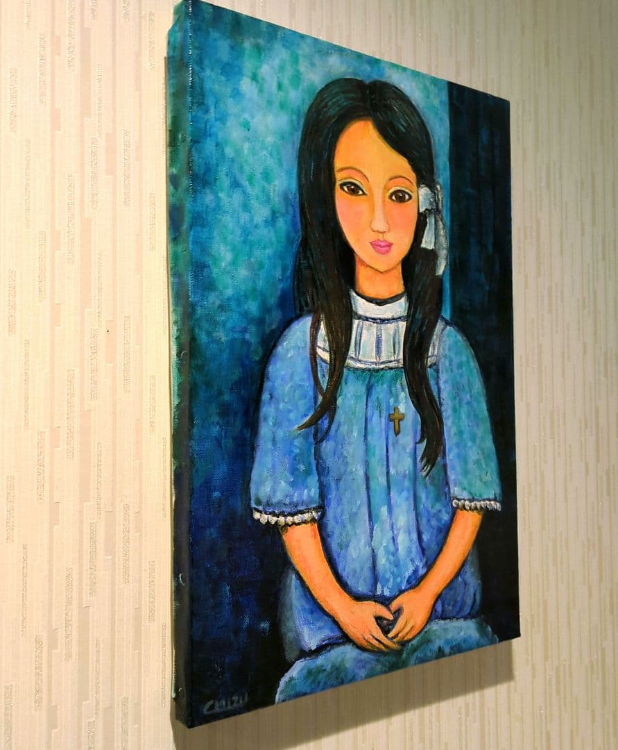 キャンバス油絵　専用　アリス　オマージュ　モディリアーニ