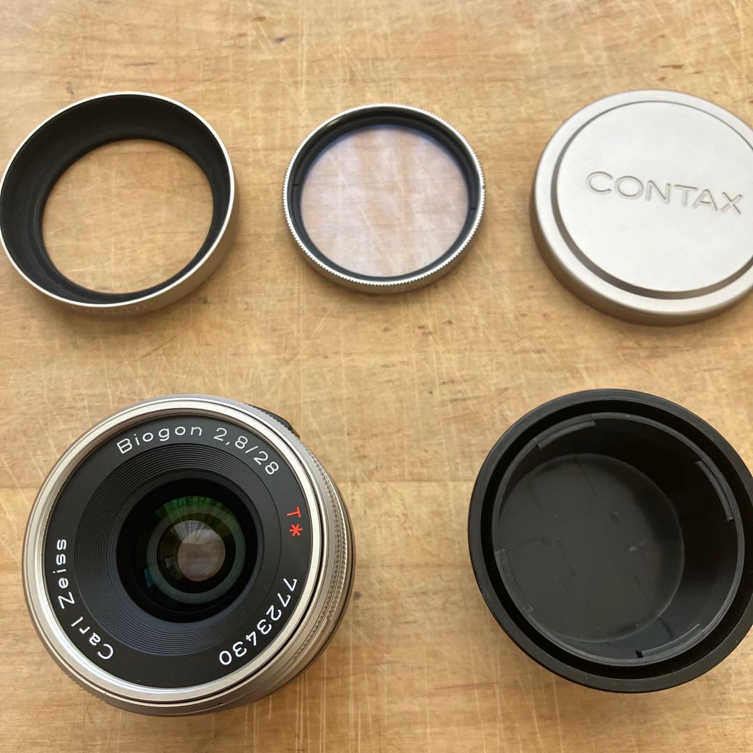 コンタックスCONTAX GレンズBiogon Planar Sonner 3本