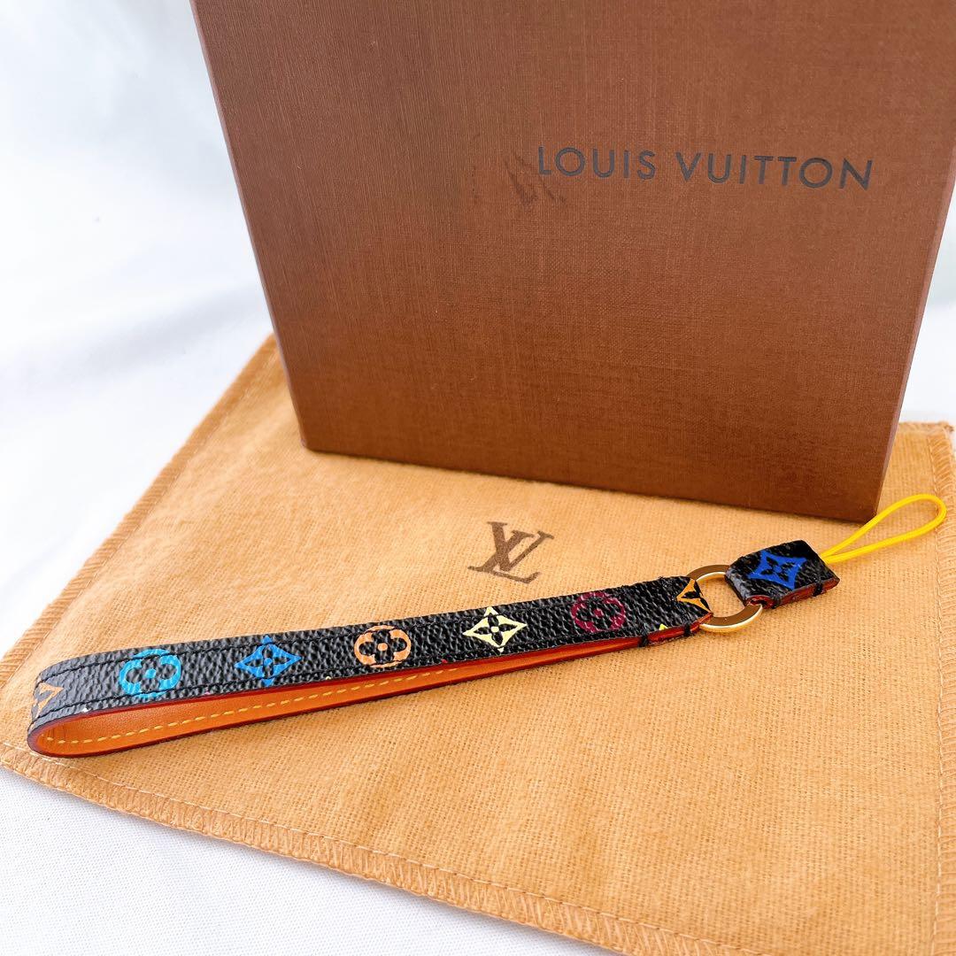 【我苑】ルイヴィトン モノグラム マルチカラー ドラゴンヌ 携帯ストラップ