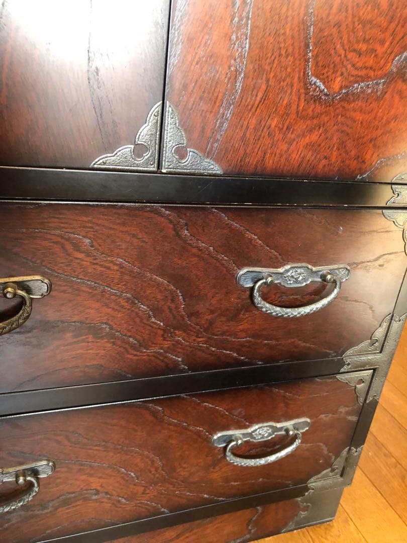 ※専用　和箪笥　和ダンス　ケヤキ天然木化粧合板　アンティーク　レトロ