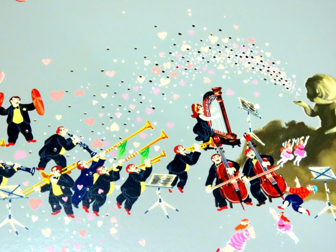 【ヒロ・ヤマガタ】　パリスオーケストラ　シルクスクリーンシート　山形博導　額装可