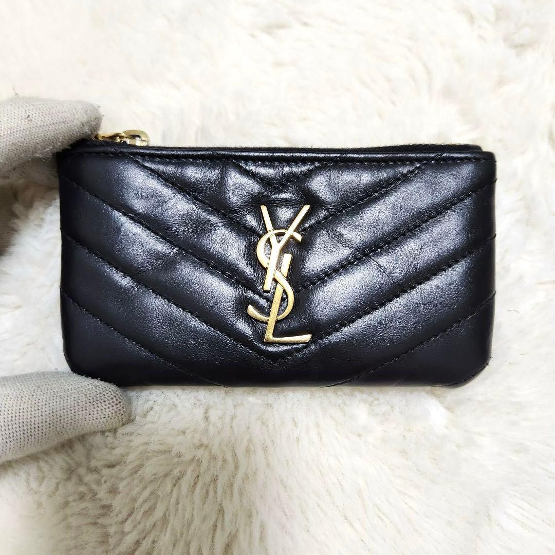 ✨美品✨サンローラン　ケース　キーリング　カサンドラ　キルティング　YSL